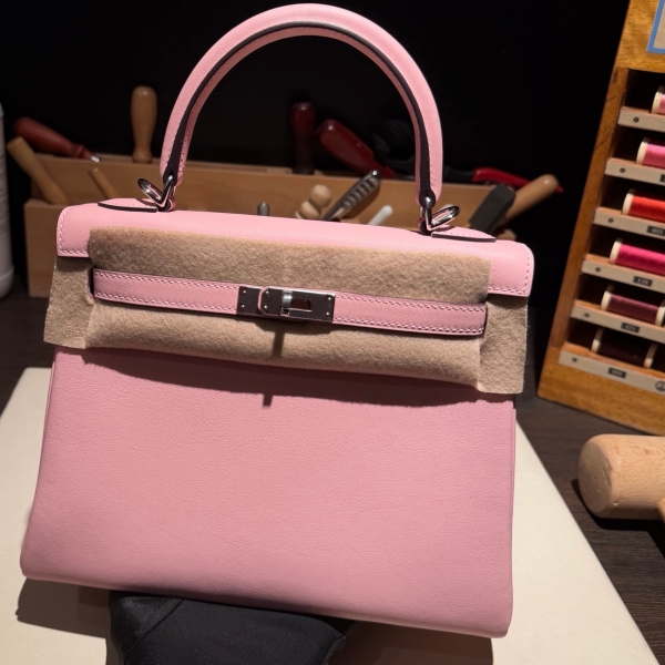 【エルメス HERMES】ケリー25 セリエ モーヴシルベストル (X9) エプソン シルバー金具（100％手縫い）